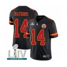 Men's Kansas City Chiefs #14 Sammy Watkins Limited Black Rush Vapor Untouchable Super Bowl LIV Bound Football Jersey