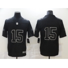 Men's Kansas City Chiefs #15 Patrick Mahomes Black Commemorative Edition Vapor Untouchable Limited Jersey