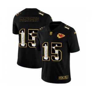 Men's Kansas City Chiefs #15 Patrick Mahomes Black Jesus Faith Limited Player Football Jersey