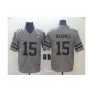 Men's Kansas City Chiefs #15 Patrick Mahomes Limited Gray Rush Gridiron Football Jersey