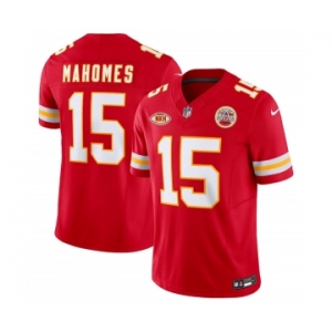 Men’s Kansas City Chiefs #15 Patrick Mahomes Red 2023 F.U.S.E. With NKH Patch Vapor Untouchable Limited Football Stitched Jersey