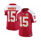 Men’s Kansas City Chiefs #15 Patrick Mahomes Red White 2023 F.U.S.E. Vapor Untouchable Limited Football Stitched Jersey