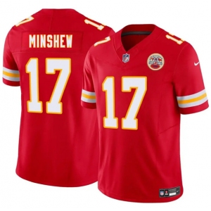 Men's Kansas City Chiefs #17 Gardner Minshew Red 2025 F.U.S.E. Vapor Untouchable Limited Football Stitched Jersey Men's Kansas City Chiefs #17 Gardner Minshew Red 2025 F.U.S.E. Vapor Untouchable Limited Football Stitched Jersey