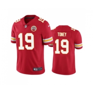 Men's Kansas City Chiefs #19 Kadarius Toney Red Vapor Untouchable Limited Stitched Football Jersey