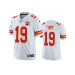 Men's Kansas City Chiefs #19 Kadarius Toney White Vapor Untouchable Limited Stitched Football Jersey