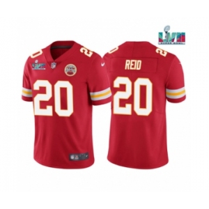 Men's Kansas City Chiefs #20 Justin Reid Red Super Bowl LVII Patch Vapor Untouchable Limited Stitched Jersey