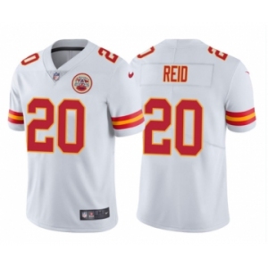 Men's Kansas City Chiefs #20 Justin Reid White Vapor Limited Football Jersey Stitched