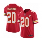 Men's Kansas City Chiefs #20 Morris Claiborne Red Team Color Vapor Untouchable Limited Player Football Jersey