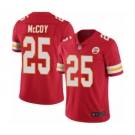 Men's Kansas City Chiefs #25 LeSean McCoy Red Team Color Vapor Untouchable Limited Player Football Jersey