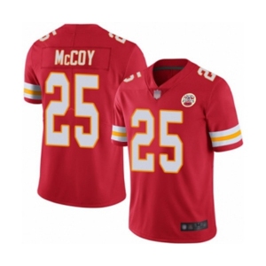 Men's Kansas City Chiefs #25 LeSean McCoy Red Team Color Vapor Untouchable Limited Player Football Jersey