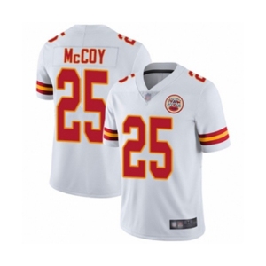 Men's Kansas City Chiefs #25 LeSean McCoy White Vapor Untouchable Limited Player Football Jersey