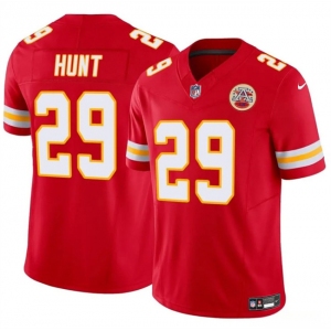 Men’s Kansas City Chiefs #29 Kareem Hunt Red 2024 F.U.S.E Vapor Untouchable Limited Stitched Football Jersey