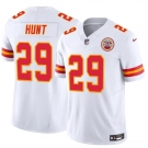 Men’s Kansas City Chiefs #29 Kareem Hunt White 2024 F.U.S.E Vapor Untouchable Limited Stitched Football Jersey