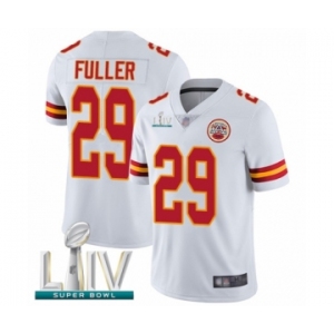 Men's Kansas City Chiefs #29 Kendall Fuller White Vapor Untouchable Limited Player Super Bowl LIV Bound Football Jersey