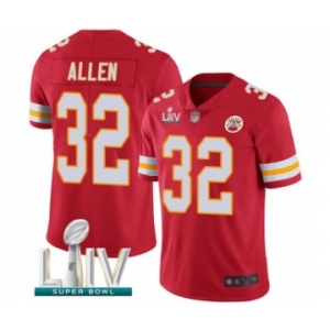 Men's Kansas City Chiefs #32 Marcus Allen Red Team Color Vapor Untouchable Limited Player Super Bowl LIV Bound Football Jersey