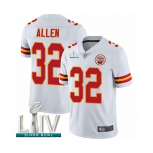 Men's Kansas City Chiefs #32 Marcus Allen White Vapor Untouchable Limited Player Super Bowl LIV Bound Football Jersey