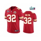 Men's Kansas City Chiefs #32 Nick Bolton Red Super Bowl LVII Patch Vapor Untouchable Limited Stitched Jersey