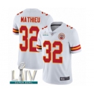 Men's Kansas City Chiefs #32 Tyrann Mathieu White Vapor Untouchable Limited Player Super Bowl LIV Bound Football Jersey