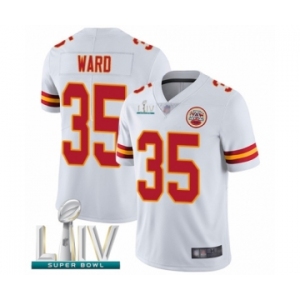 Men's Kansas City Chiefs #35 Charvarius Ward White Vapor Untouchable Limited Player Super Bowl LIV Bound Football Jersey