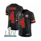 Men's Kansas City Chiefs #4 Chad Henne Limited Black Rush Vapor Untouchable Super Bowl LIV Bound Football Jersey