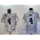 Men's Kansas City Chiefs #4 Rashee Rice Arctic Camo 2024 FUSE Salute to Service Limited Stitched Jersey