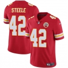 Men's Kansas City Chiefs #42 Carson Steele Red Vapor Untouchable Limited Football Stitched Jersey