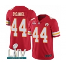 Men's Kansas City Chiefs #44 Dorian O'Daniel Red Team Color Vapor Untouchable Limited Player Super Bowl LIV Bound Football Jersey