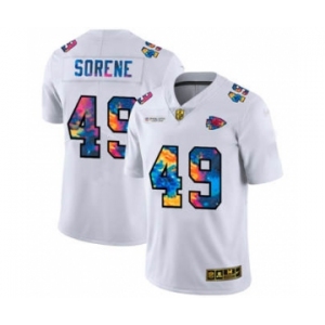 Men's Kansas City Chiefs #49 Daniel Sorensen White Multi-Color 2020 Football Crucial Catch Limited Football Jersey