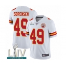 Men's Kansas City Chiefs #49 Daniel Sorensen White Vapor Untouchable Limited Player Super Bowl LIV Bound Football Jersey