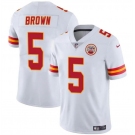 Men’s Kansas City Chiefs #5 Hollywood Brown White Vapor Untouchable Limited Football Stitched Jersey