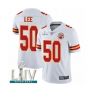 Men's Kansas City Chiefs #50 Darron Lee White Vapor Untouchable Limited Player Super Bowl LIV Bound Football Jersey