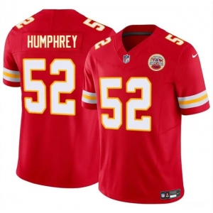 Men’s Kansas City Chiefs #52 Creed Humphrey Red 2024 F.U.S.E Vapor Untouchable Limited Stitched Football Jersey