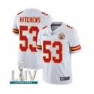 Men's Kansas City Chiefs #53 Anthony Hitchens White Vapor Untouchable Limited Player Super Bowl LIV Bound Football Jersey