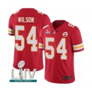 Men's Kansas City Chiefs #54 Damien Wilson Red Team Color Vapor Untouchable Limited Player Super Bowl LIV Bound Football Jersey