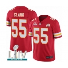 Men's Kansas City Chiefs #55 Frank Clark Red Team Color Vapor Untouchable Limited Player Super Bowl LIV Bound Football Jersey