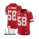 Men's Kansas City Chiefs #58 Derrick Thomas Red Team Color Vapor Untouchable Limited Player Super Bowl LIV Bound Football Jersey