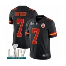 Men's Kansas City Chiefs #7 Harrison Butker Limited Black Rush Vapor Untouchable Super Bowl LIV Bound Football Jersey