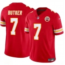 Men’s Kansas City Chiefs #7 Harrison Butker Red 2024 F.U.S.E Vapor Untouchable Limited Stitched Football Jersey