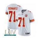 Men's Kansas City Chiefs #71 Mitchell Schwartz White Vapor Untouchable Limited Player Super Bowl LIV Bound Football Jersey