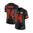 Men's Kansas City Chiefs #74 Martinas Rankin Limited Black Rush Vapor Untouchable Football Jersey