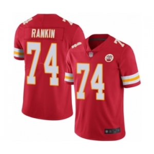 Men's Kansas City Chiefs #74 Martinas Rankin Red Team Color Vapor Untouchable Limited Player Football Jersey