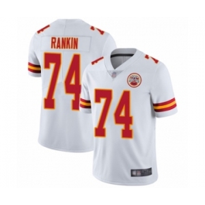 Men's Kansas City Chiefs #74 Martinas Rankin White Vapor Untouchable Limited Player Football Jersey