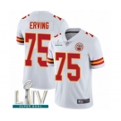 Men's Kansas City Chiefs #75 Cameron Erving White Vapor Untouchable Limited Player Super Bowl LIV Bound Football Jersey