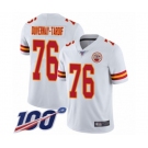 Men's Kansas City Chiefs #76 Laurent Duvernay-Tardif White Vapor Untouchable Limited Player 100th Season Football Jersey