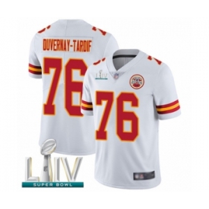 Men's Kansas City Chiefs #76 Laurent Duvernay-Tardif White Vapor Untouchable Limited Player Super Bowl LIV Bound Football Jersey