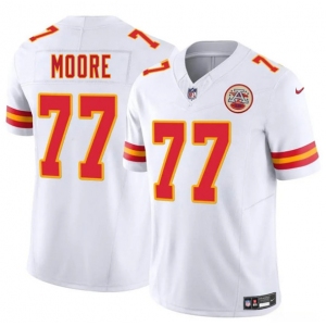 Men's Kansas City Chiefs #77 Jaylon Moore White 2025 F.U.S.E. Vapor Untouchable Limited Football Stitched Jersey