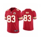 Men's Kansas City Chiefs #83 Noah Gray Red Limited Stitched Football Jersey