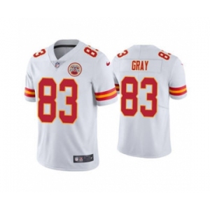 Men's Kansas City Chiefs #83 Noah Gray White Limited Stitched Football Jersey