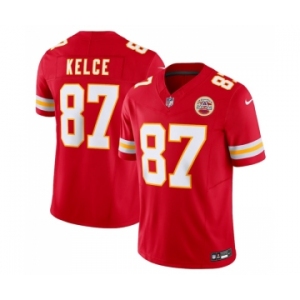 Men's Kansas City Chiefs #87 Travis Kelce Red 2023 F.U.S.E. Vapor Untouchable Limited Stitched Jersey