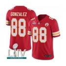 Men's Kansas City Chiefs #88 Tony Gonzalez Red Team Color Vapor Untouchable Limited Player Super Bowl LIV Bound Football Jersey